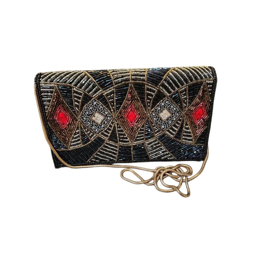 Vintage Carla Marchi Beaded Evening Bag
